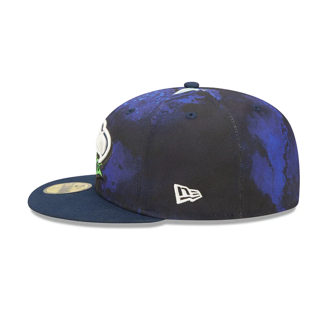 New Era Seattle Seahawks 2022 Sideline Ink Dye 59FIFTY Fitted Hat - Image 5