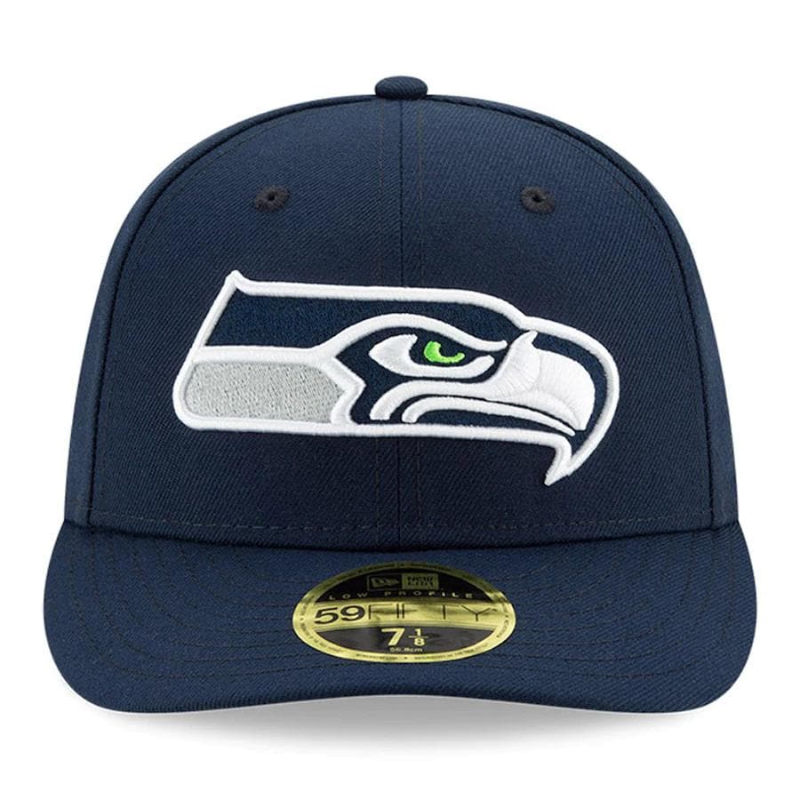 New Era Seattle Seahawks Navy Blue Omaha Low Profile 59FIFTY Fitted Hat - Image 2