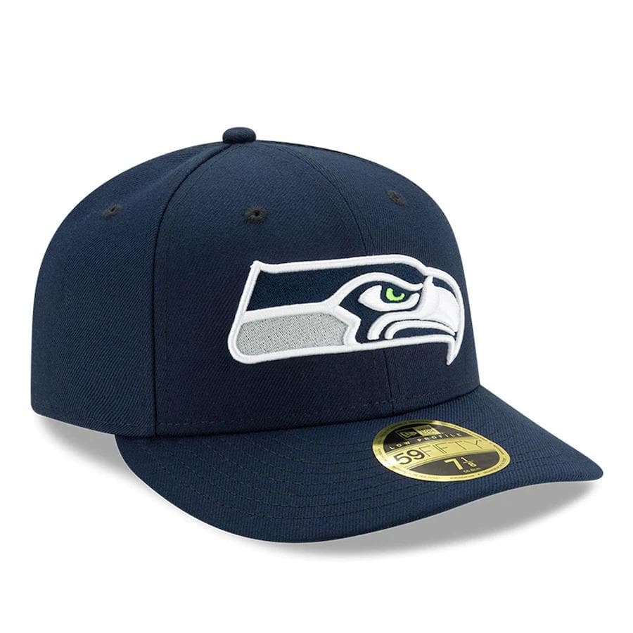 New Era Seattle Seahawks Navy Blue Omaha Low Profile 59FIFTY Fitted Hat - Image 3
