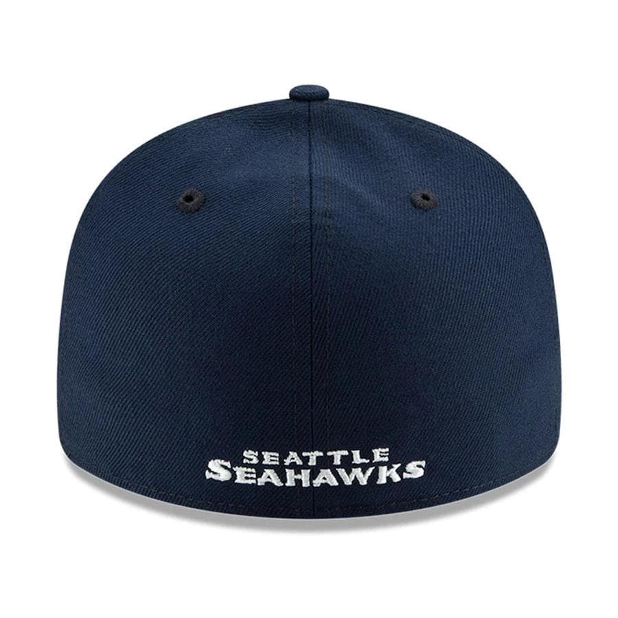 New Era Seattle Seahawks Navy Blue Omaha Low Profile 59FIFTY Fitted Hat - Image 4