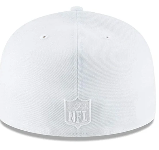 New Era Seattle Seahawks White on White 59FIFTY Fitted Hat - Image 4