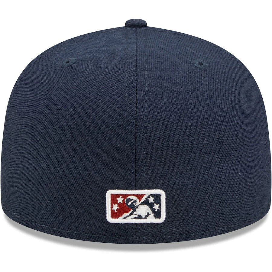 New Era Somerset Patriots Navy Home Authentic Collection 59FIFTY Fitted Hat - Image 3