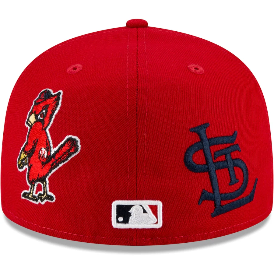 New Era St. Louis Cardinals Red Patch Pride 59FIFTY Fitted Hat - Image 2