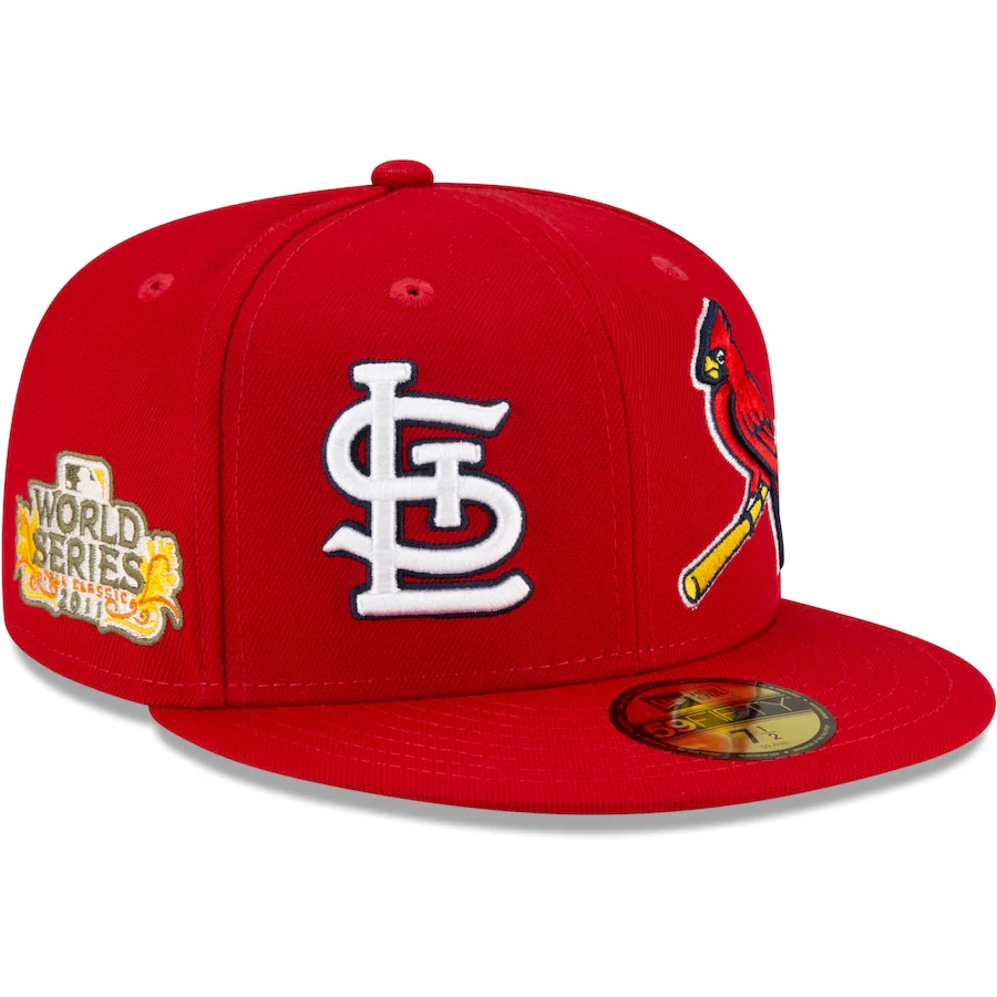 New Era St. Louis Cardinals Red Patch Pride 59FIFTY Fitted Hat - Image 3
