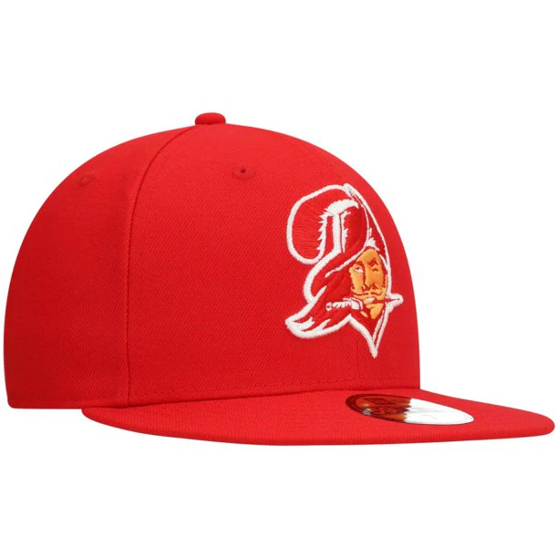 New Era Tampa Bay Buccaneers Red Omaha Throwback 59FIFTY Fitted Hat - Image 5