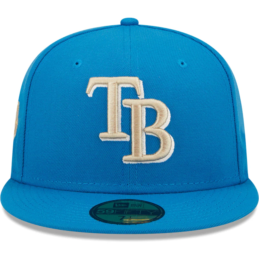 New Era Tampa Bay Rays Blue Stone 20th Anniversary Undervisor 59FIFTY Fitted Hat - Image 5