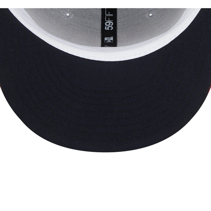 New Era Tampa Bay Rays Gray/Red Navy Undervisor 59FIFTY Fitted Hat - Image 2