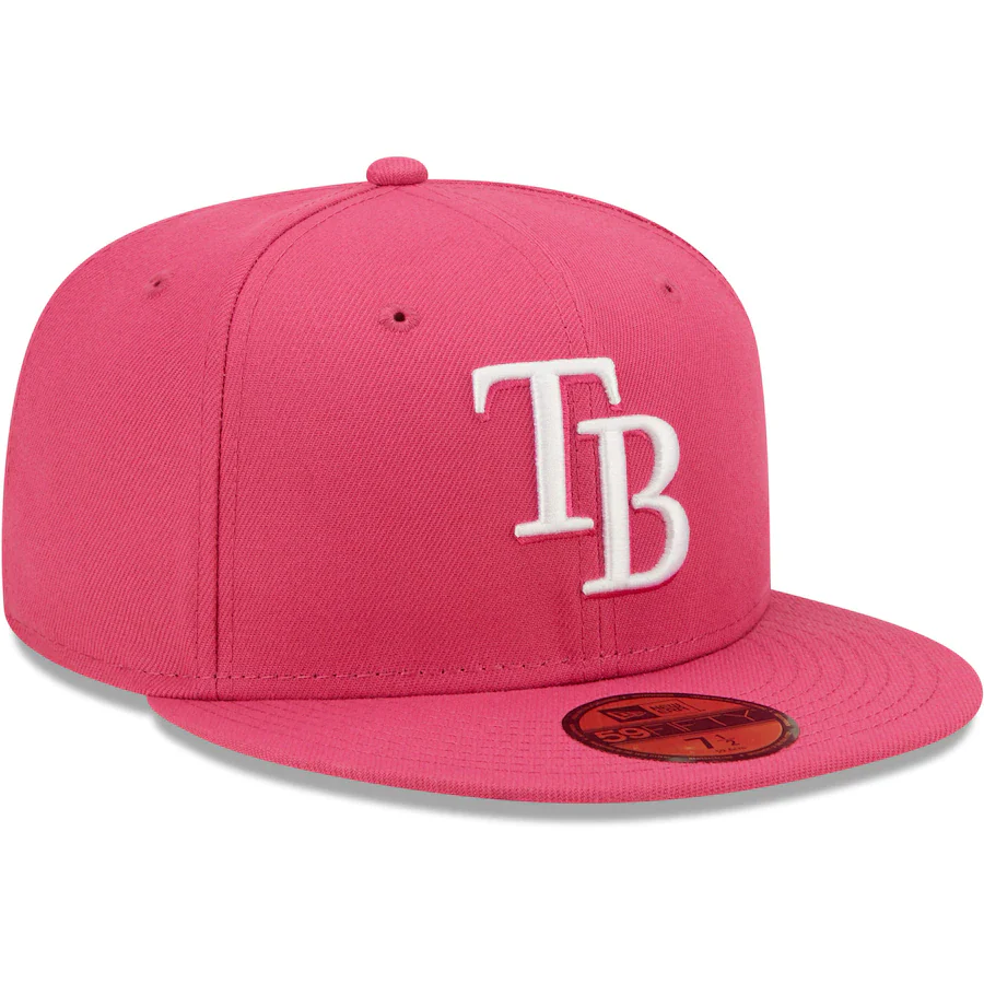 New Era Tampa Bay Rays Hot Pink 59FIFTY Fitted Hat - Image 4
