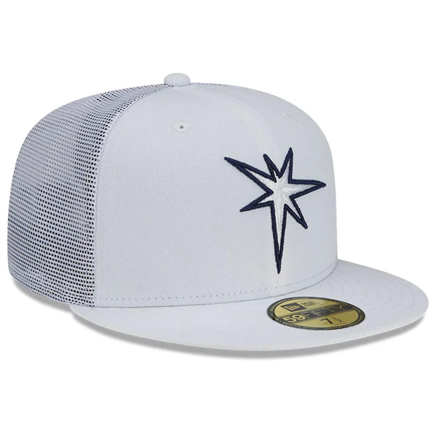 New Era Tampa Bay Rays White 2022 Batting Practice 59FIFTY Fitted Hat - Image 4