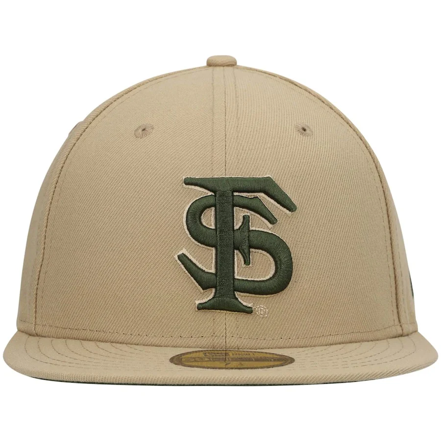 New Era Tan Florida State Seminoles Camel & Rifle 59FIFTY Fitted Hat - Image 5