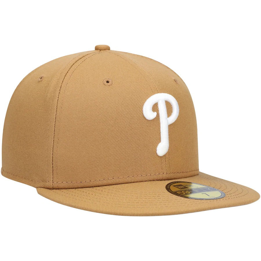 New Era Tan Philadelphia Phillies Wheat 59FIFTY Fitted Hat - Image 3