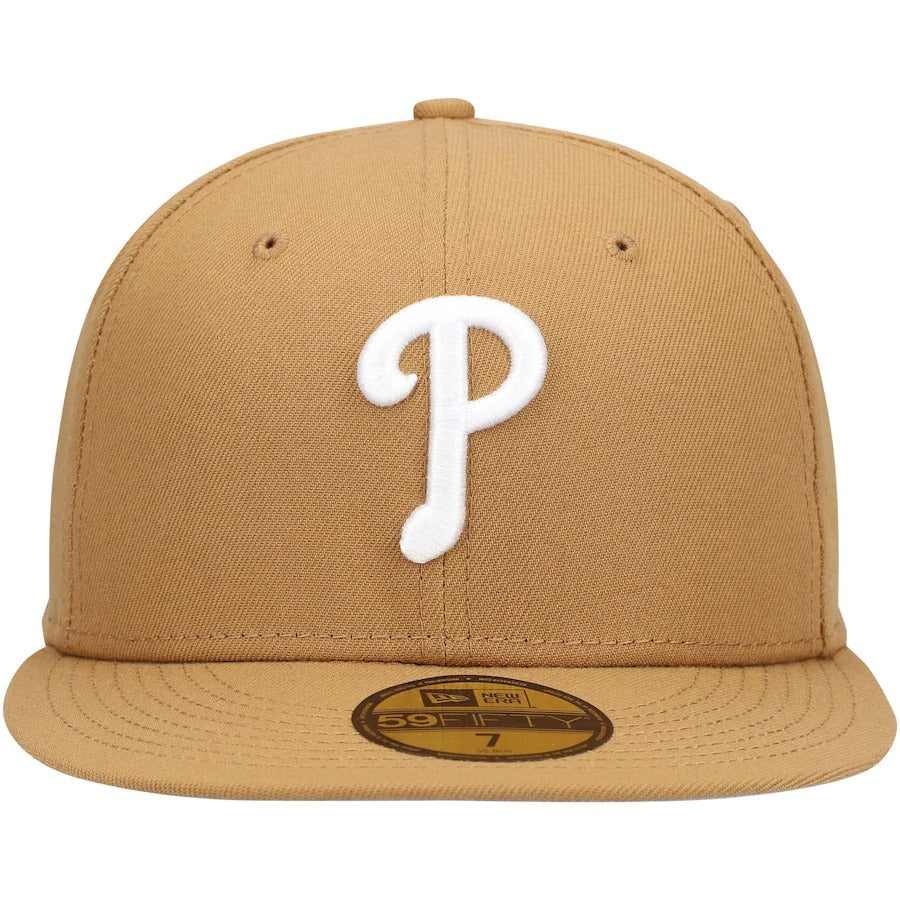 New Era Tan Philadelphia Phillies Wheat 59FIFTY Fitted Hat - Image 5