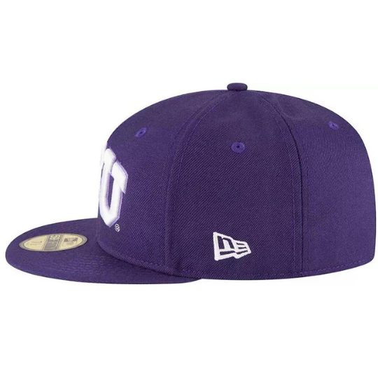 New Era TCU Horned Frogs Purple 59Fifty Fitted Hat - Image 5