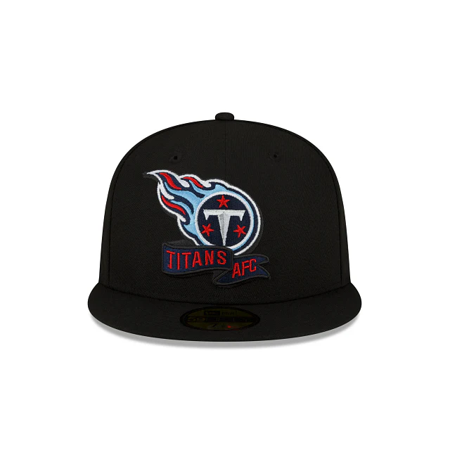 New Era Tennessee Titans 2022 Sideline Black 59FIFTY Fitted Hat - Image 2