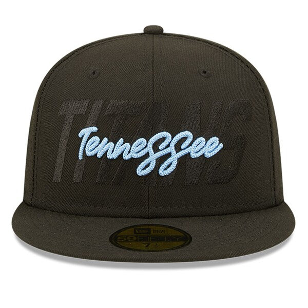 New Era Tennessee Titans Black 2022 NFL Draft 59FIFTY Fitted Hat - Image 2