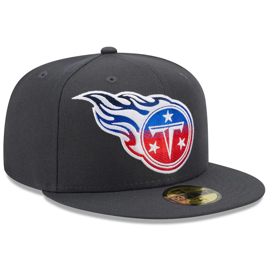 New Era Tennessee Titans Graphite Color Dim 59FIFTY Fitted Hat - Image 4