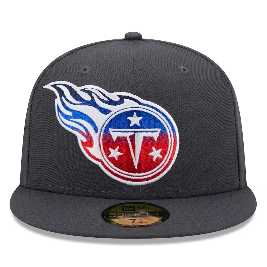 New Era Tennessee Titans Graphite Color Dim 59FIFTY Fitted Hat - Image 5