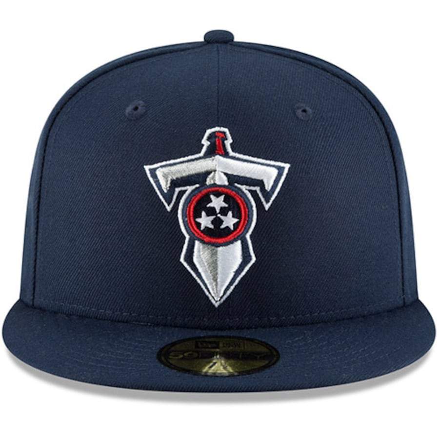 New Era Tennessee Titans Navy Omaha 59FIFTY Fitted Hat - Image 4