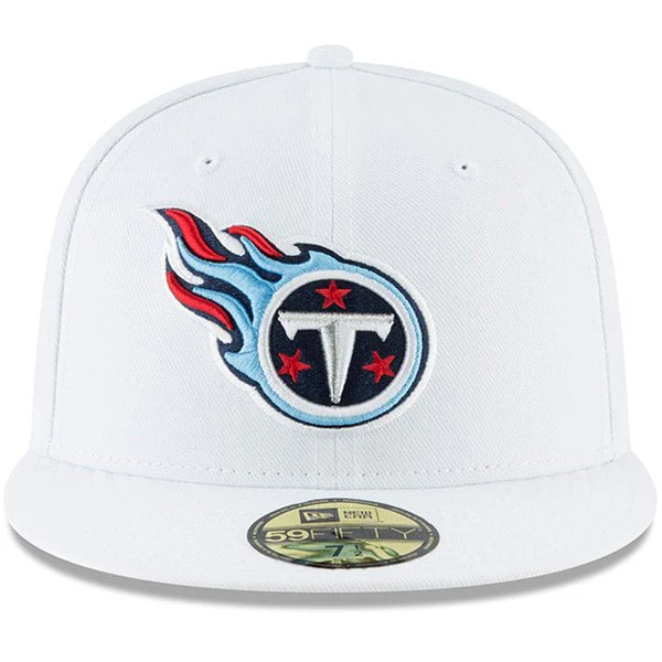 New Era Tennessee Titans White Omaha 59FIFTY Fitted Hat - Image 2