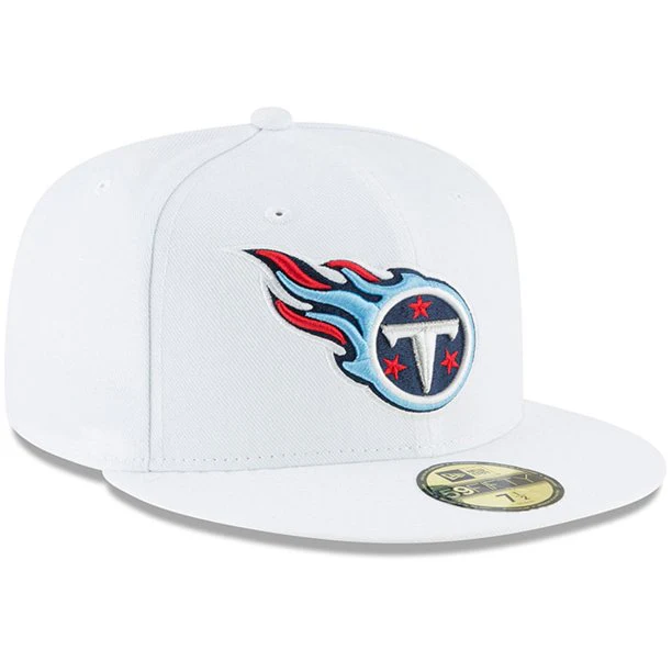 New Era Tennessee Titans White Omaha 59FIFTY Fitted Hat - Image 3
