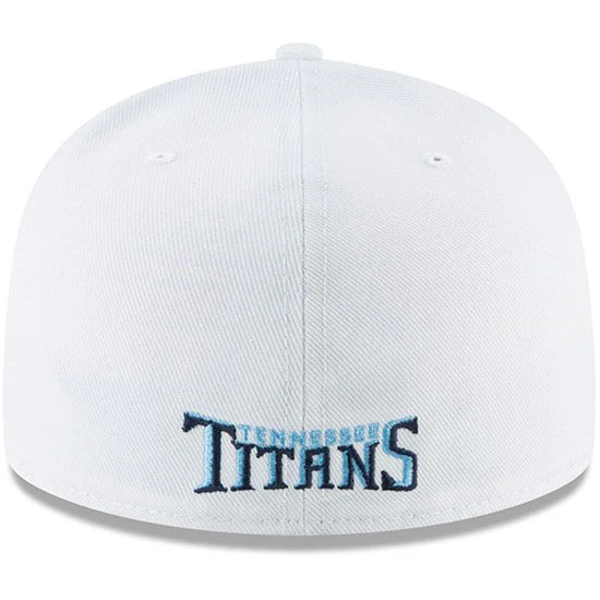 New Era Tennessee Titans White Omaha 59FIFTY Fitted Hat - Image 4