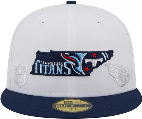 New Era Tennessee Titans White State 2023 59FIFTY Fitted Hat - Image 4