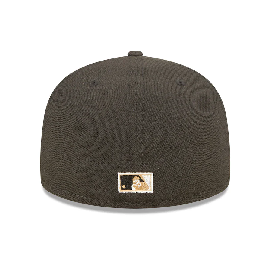 New Era Texas Rangers Black Arlington Stadium Wheat Undervisor 59FIFTY Fitted Hat - Image 3