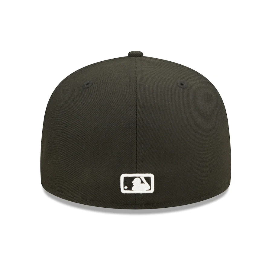 New Era Texas Rangers Black Team Logo 59FIFTY Fitted Hat - Image 3