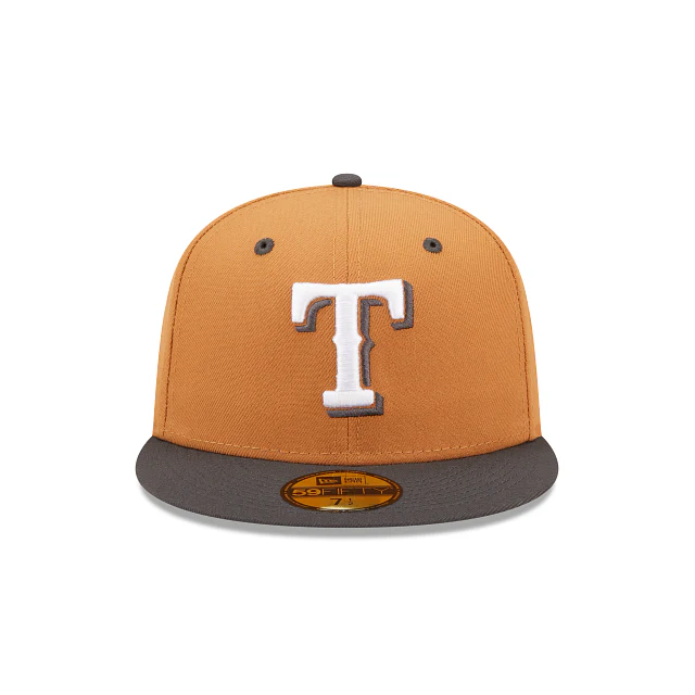 New Era  Texas Rangers Color Pack Tan 2022 59FIFTY Fitted Hat - Image 2