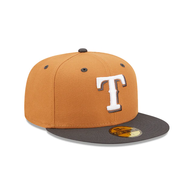New Era  Texas Rangers Color Pack Tan 2022 59FIFTY Fitted Hat - Image 3