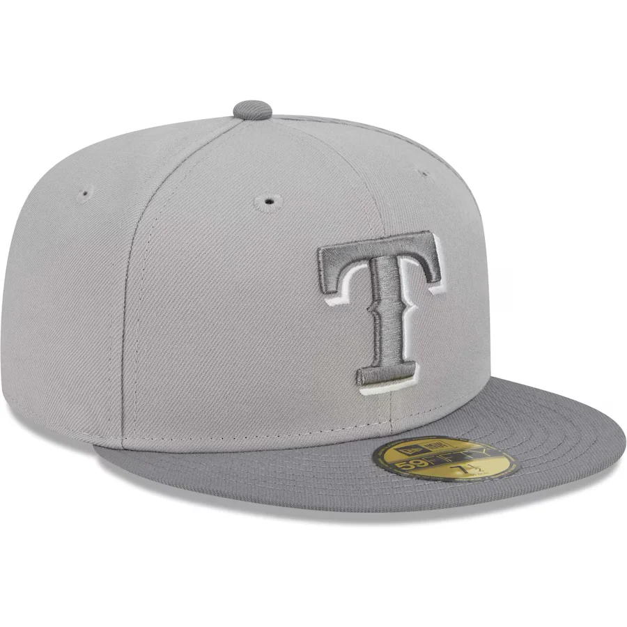New Era Texas Rangers Gray Green Undervisor 2023 59FIFTY Fitted Hat - Image 4