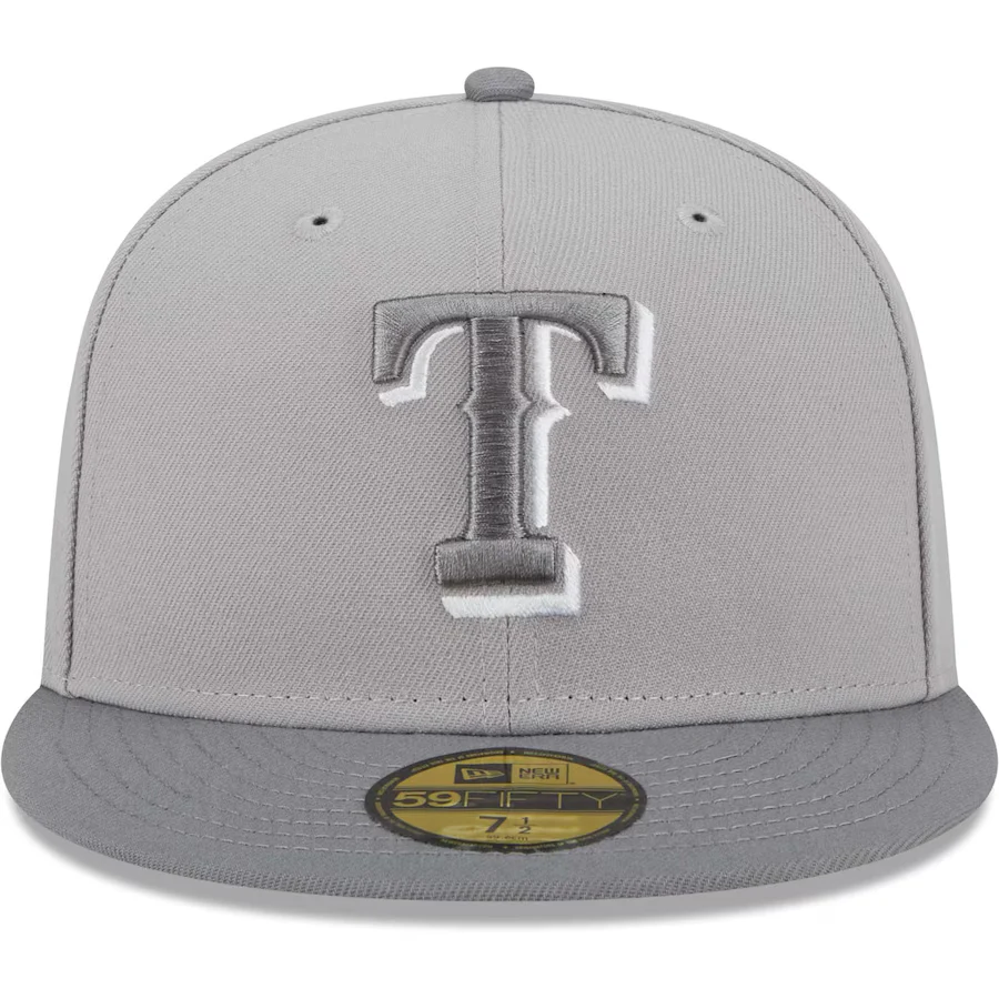 New Era Texas Rangers Gray Green Undervisor 2023 59FIFTY Fitted Hat - Image 5