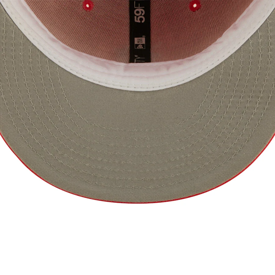 New Era Texas Rangers Lava Highlighter Logo 59FIFTY Fitted Hat - Image 2