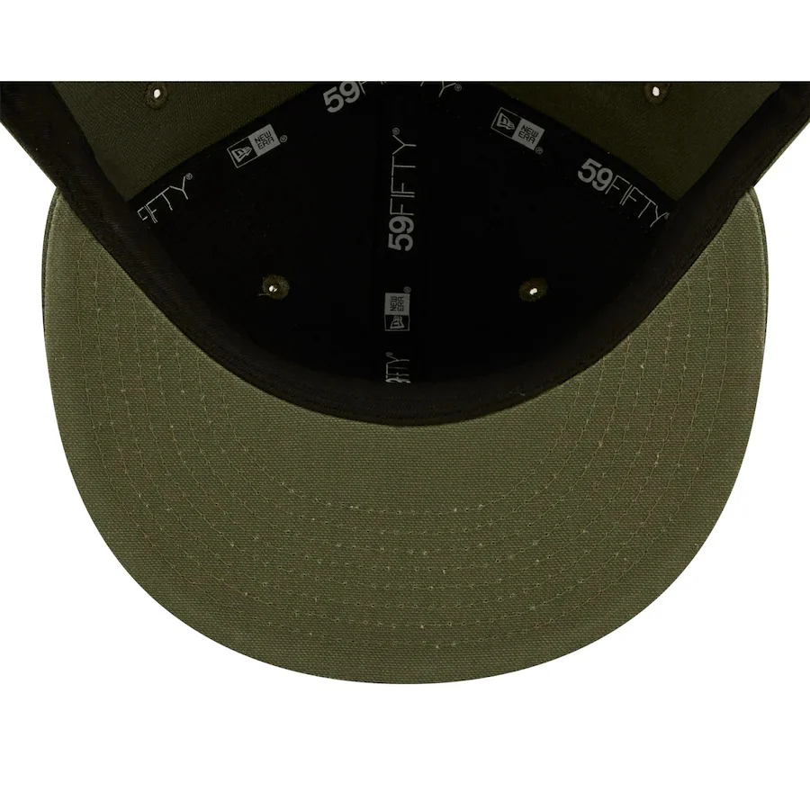 New Era Texas Rangers Olive Splatter 59FIFTY Fitted Hat - Image 2