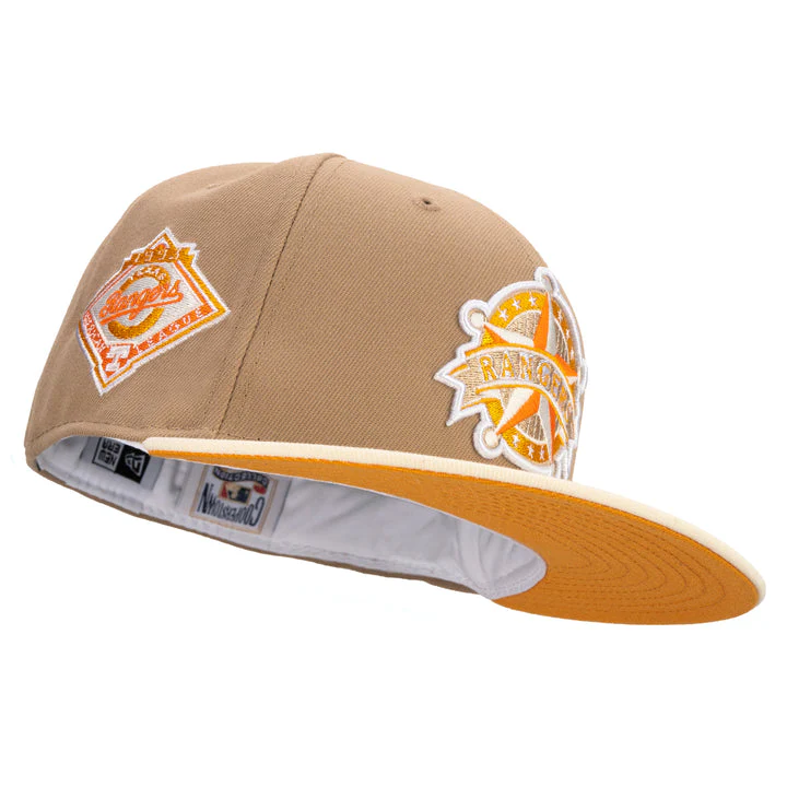 New Era Texas Rangers 'Sweet Nectar' Tan/Orange 59FIFTY Fitted Hat - Image 2