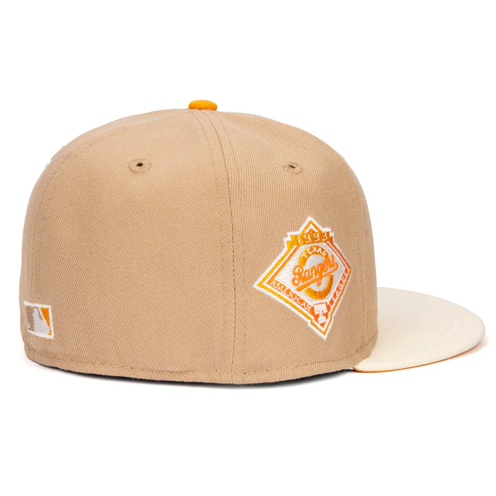 New Era Texas Rangers 'Sweet Nectar' Tan/Orange 59FIFTY Fitted Hat - Image 4