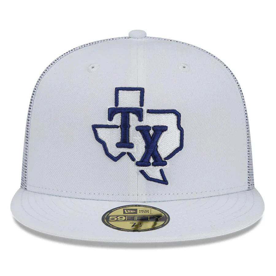 New Era Texas Rangers White 2022 Batting Practice 59FIFTY Fitted Hat - Image 5