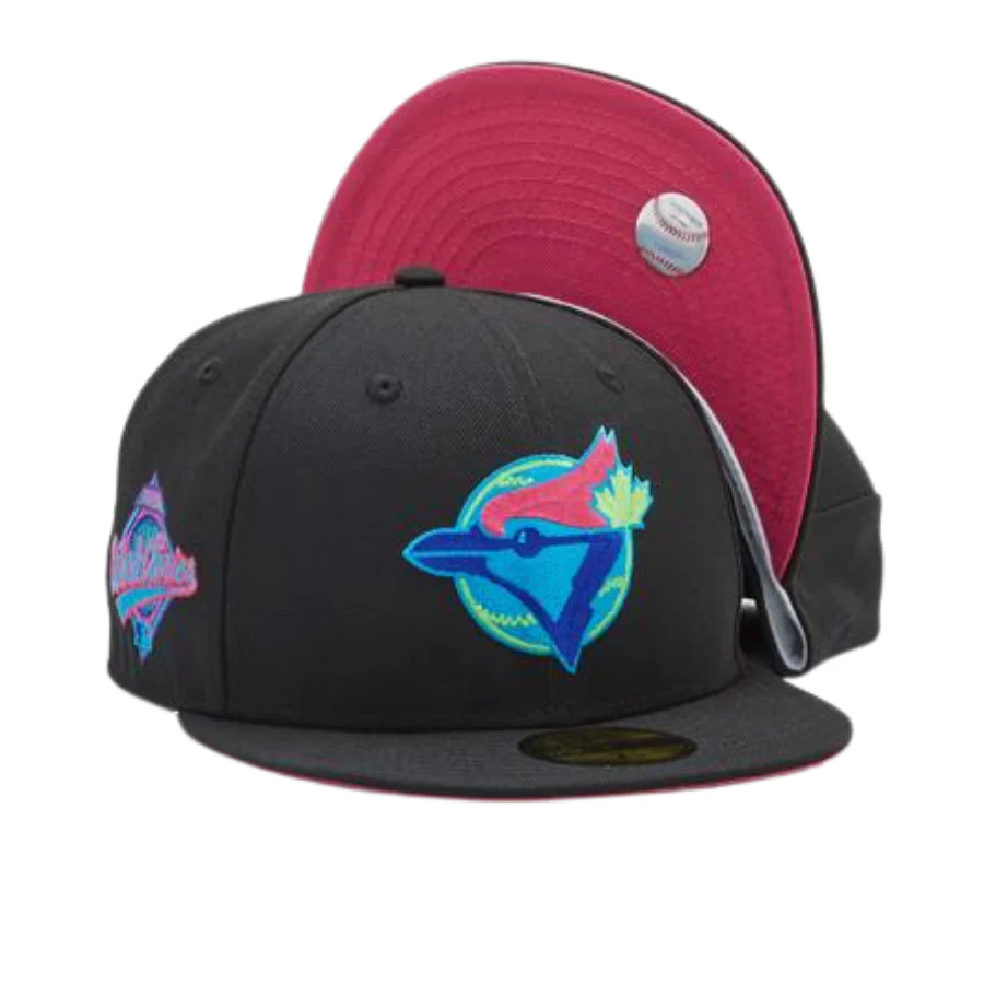 New Era Toronto Blue Jays "SOBE" Pack Pink Under Brim 59FIFTY Fitted Hat