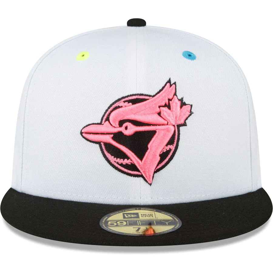 New Era Toronto Blue Jays White Neon Eye 59FIFTY Fitted Hat - Image 5
