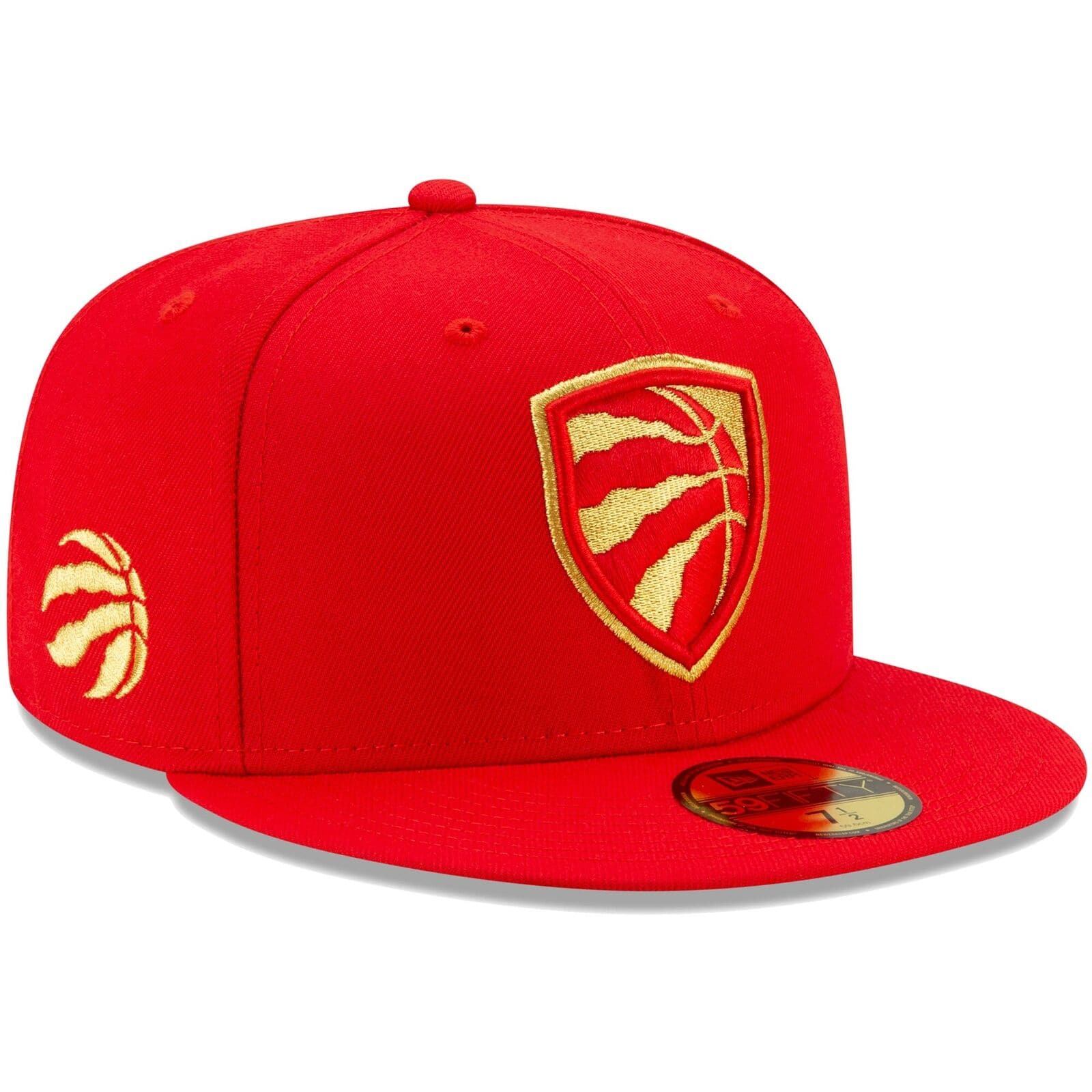 New Era Toronto Raptors Red Shield 59Fifty Fitted Hat - Image 3
