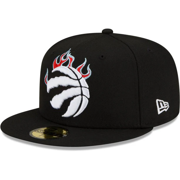 New Era Toronto Raptors Team Fire 59FIFTY Fitted Hat - Image 4