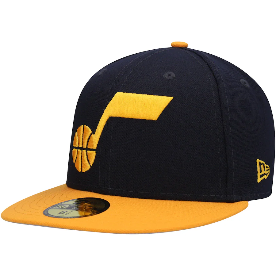 New Era Utah Jazz Navy/Gold Midnight 59FIFTY Fitted Hat - Image 3