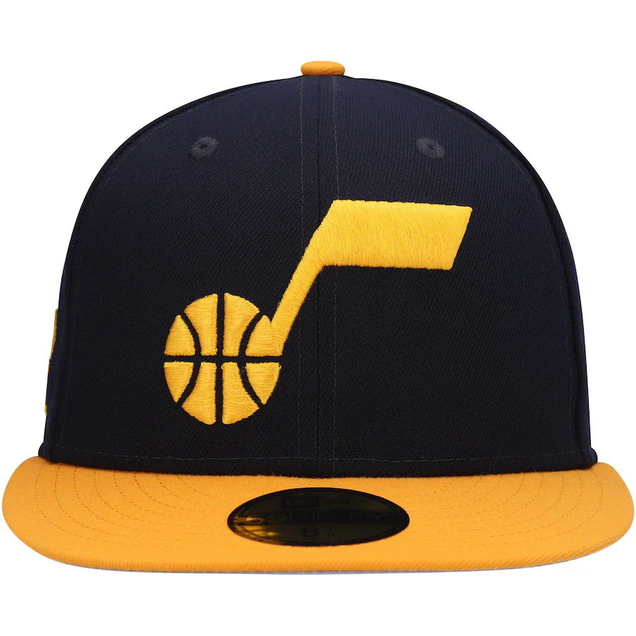 New Era Utah Jazz Navy/Gold Midnight 59FIFTY Fitted Hat - Image 4