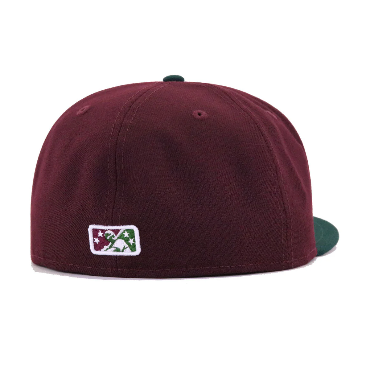 New Era Visalia Oaks Maroon Dark Green 59FIFTY Fitted Hat - Image 2