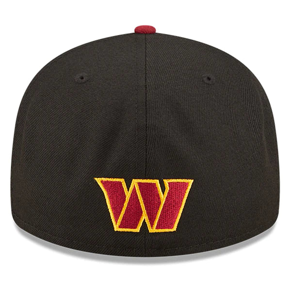 New Era Washington Commanders  Black/Burgundy 2022 NFL Draft Low Profile 59FIFTY Fitted Hat - Image 4