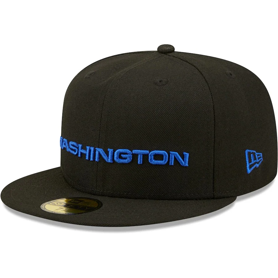 New Era Washington Football Team Black Royal Undervisor Super Bowl XVIII 59FIFTY Fitted Hat - Image 3