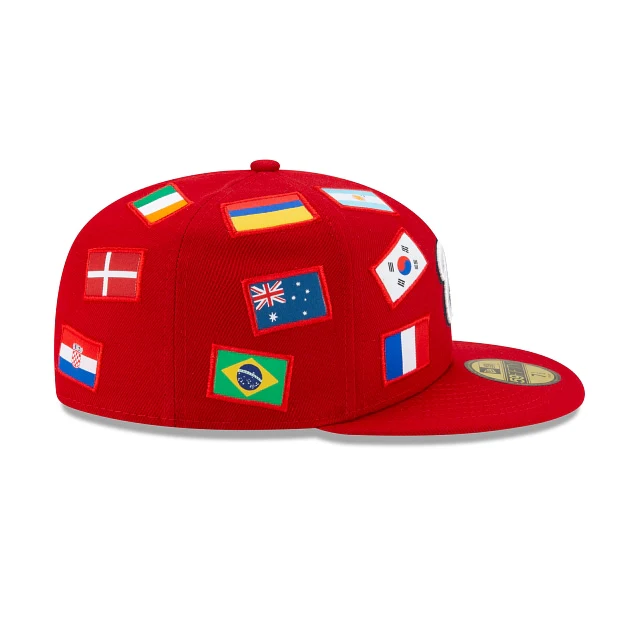 New Era Washington Nationals All Over Flag 59FIFTY Fitted Hat - Image 4