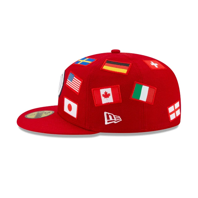 New Era Washington Nationals All Over Flag 59FIFTY Fitted Hat - Image 5