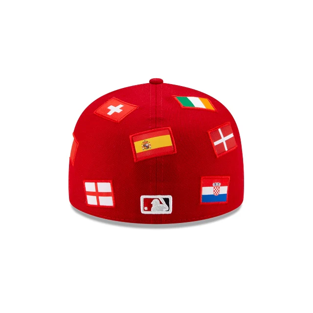 New Era Washington Nationals All Over Flag 59FIFTY Fitted Hat - Image 6
