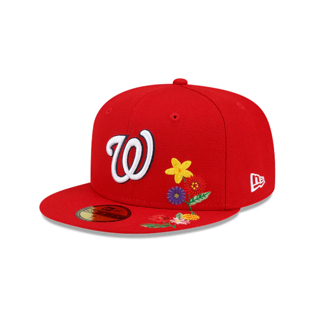 New Era Washington Nationals Visor Bloom 2022 59FIFTY Fitted Hat - Image 2